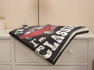 Old Man Gifts Im Not Old Im Classic Blanket for Men - Fathers Day Blanket Best Gifts for Elderly Grandpa Birthday - Dad Retirement Blankets Classic Car Gift for Men Over The Hill Throw Blanket 50"x60" B0GK78LNNZ