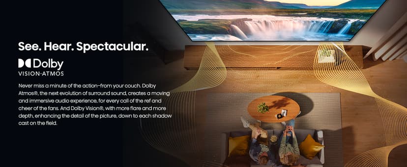 Hisense 65" Class QD6 Series (65QD6QF, 2025 Model) QLED 4K UHD Smart Fire TV, Voice Remote with Alexa, Dolby Vision, Dolby Atmos, Motion Rate 120, HDR 10+, Game Mode Plus, MEMC, VRR, ALLM