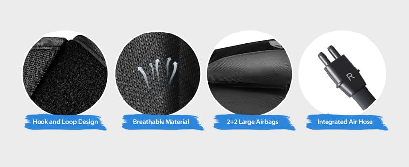 CINCOM Leg Massager for Circulation and Pain Relief, Air Compression Calf Massager with 2 Modes 3 Intensities Helpful for RLS Edema and Muscles Relaxation Gifts