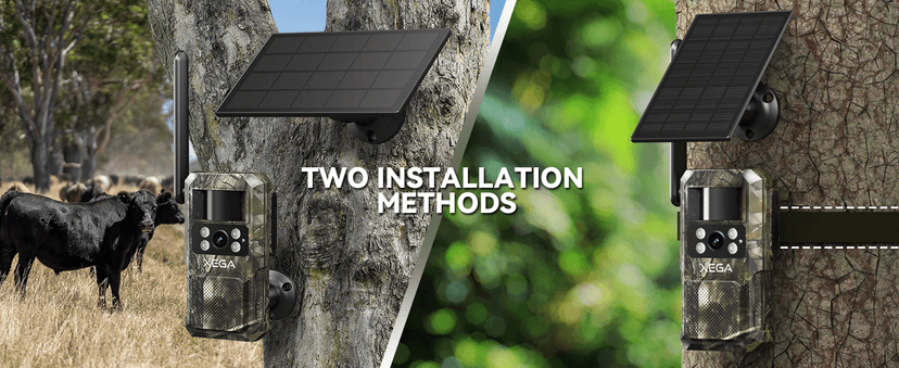 Xega 4G LTE Cellular Trail Camera with Livestreaming, No WiFi Game/Deer Cameras, Motion Activated, 7800mAh Battery, 950nm No Glow Night Vision, TF/Cloud Storage, IP66 Weatherproof, Built-in SIM Card