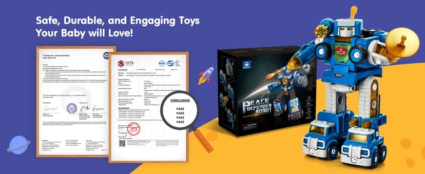 hahaland Toys for 5 Year Old Boy Birthday Gift - STEM Boys Toys for 6 Year Old Boy Age 6-8 Years, 5 in 1 Building Take Apart Trucks Transform to Robot, Kids Ages 5-7 Christmas Stocking Stuffers Gifts