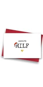 Funny Christmas Cards with Envelopes, Naughty Christmas Gifts for Boyfriend Husband Men, Unique Christmas Gift ideas for Him, Cute Merry Christmas Card Gifts from Wife Girlfriend