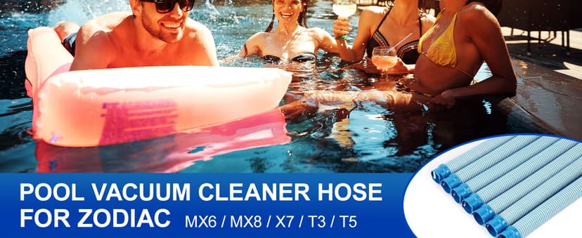 Pool Cleaner Hose for Zodiac MX6 MX8 Twist Lock Pool Vacuum Hose Replacement Parts 39 Inch R0527700 MX6 MX8(6pack)