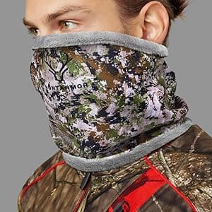 HUNTARMOR Stealth Hunter Neck Gaiter: Breathable Neck Hunting Gaiters, Men's Camo Stormproof Neck Gator, Comfortable Snow Cold Weather Neckwarmer