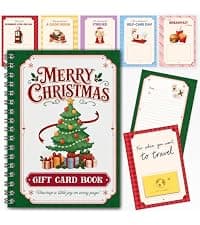 5x7 Inches Christmas Gift Card Book For Teens, Adults, Kids; Easy to Gift, Teen Girl Gifts Trendy Stuff, Stocking Stuffers Merry Christmas Gift Card Book For Teens, Adults - 24 Pages Gift Card Book B0HBPYN1SW