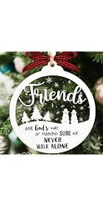 2 Layered Friendship Ornament For Women Friends, Christmas Ornaments 2026, Frienship Gifts Friendship Ornament, Christmas Friends Gift for Women B0DH4V9P1K