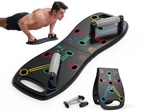 HOTWAVE Push Up Board Fitness, Portable Foldable 20 in 1 Push Up Bar at Home Gym, Pushup Handles for Floor. Professional Strength Training Equipment For Man and Women,Patent Pending