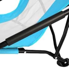 TOBTOS Low Beach Chair for Adults 2 Pack, Low Profile Folding with Cup Holder & Carry Bag, Heavy Duty Chair for Outdoor Sand, Camping, Concert, Travel