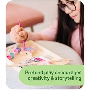 27 Piece Arts & Crafts Activity, Princess Pretend Play, Wooden Star, Paint, Gems, Ribbons, Preschool Toys for Kids, Ages 4+ Melissa & Doug Created by Me Princess Wand Wooden Craft Kit B00S6UZUSS