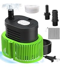 Pool Cover Pump above Ground - Submersible Water Sump Pump Swimming Water Removal Pumps, with Drainage Hose & 25 Feet Extra Long Power Cord, 850 GPH inGround, 3 Adapters
