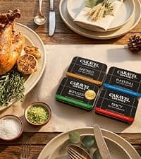 Infused Sea Salt Sampler Set, Finishing Salt for Seasoning, Gourmet Cooking Gift and Spice Variety Pack for Special Occasions, 0.5 oz x Bundle of 6 Flavored Salts - Caravel Gourmet Salt