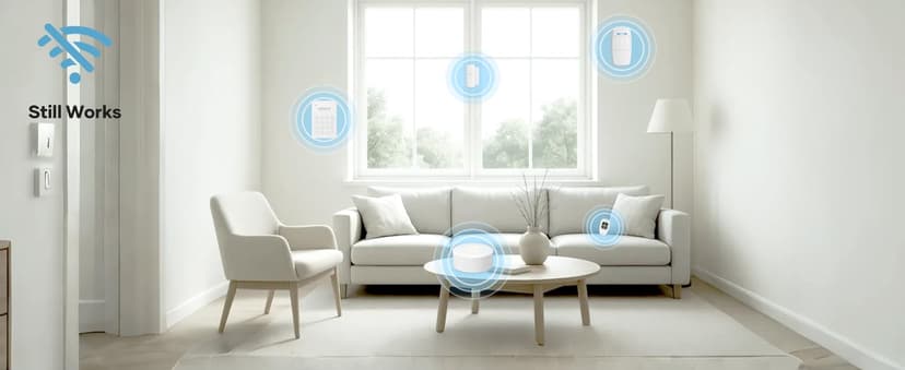 9-Piece Home Security System, WiFi Wireless Alarm System, 120dB Siren Alert, DIY Smart Security System for House and Apartment, Smart Life App Control, No Monthly Fee, 2.4GHz WiFi