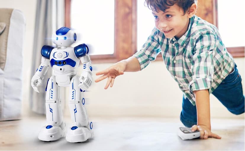 KingsDragon RC Robot Toys for Kids, Gesture & Sensing Programmable Remote Control Smart Robot for Age 3 4 5 6 7 8 Year Old Boys Girls Birthday Gift Present