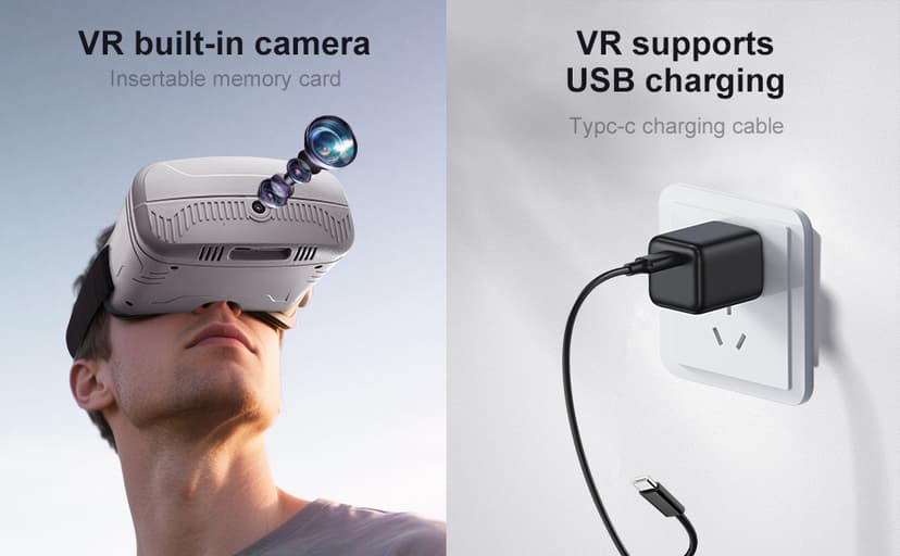 VR FPV Drone, Experience First-Person View Flight, Comes With a VR Goggle Kit and Remote Controller. The Drone Features a Full Propeller Protection Guard and Collision-Resistant Structure, Making It Easy to Operate and Perfect for Beginners. Equipped With an Optical Flow Positioning System and Brushless Motors for Smoother and More Precise Flight. FPV Quadcopter for Entertainment or as a High-Performance Remote Control Helicopter.