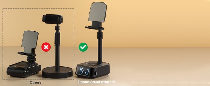 Gifts for Men Women, Adjustable Phone Stand Bluetooth Speaker, Birthday Gifts Him Husband, Phone Holder for Kitchen Desk Bedroom, Cool Tech Gadget for Dad Mom Boyfriend, Christmas Ideal