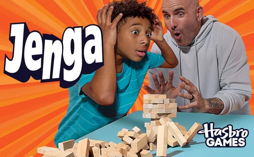Official Hasbro Games Jenga Game | Digital Die for 6 More Ways to Play | Original Wood Block Game | Stacking Tower | Ages 6+ | 1+ Players | Party Games