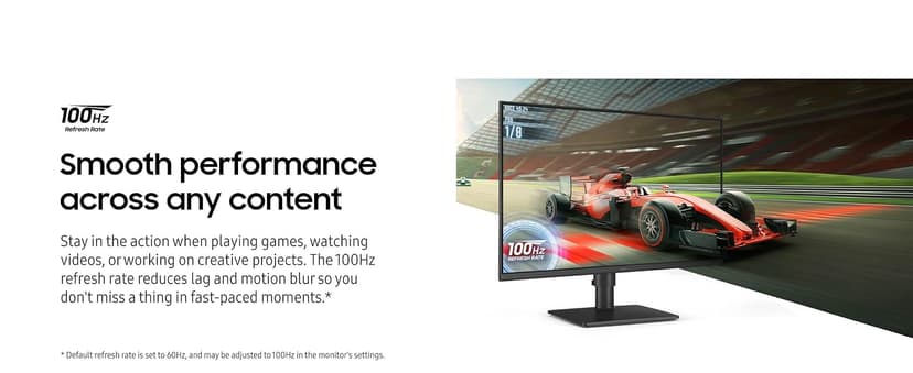 Samsung 22” (S40GD) Borderless Business Monitor with IPS Panel, 100Hz Refresh Rate, Eye Saver Mode, Ergonomic Design, Game Picture Mode, LS22D402GANXGO
