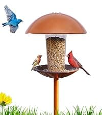 Goodeco Dog Statue with Solar Butterfly - Ideal Gifts for Dad, Mom or Birthdays, Beautifully Crafted Outdoor Decorations to Wow Your Guests