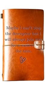 Daughter Gift from Mom, To My Daughter Leather Journal, 140 Page Refillable Writing Journal, Christmas Birthday Gifts for Daughter from Mom, Mother Daughter Gifts for Adults Daughter