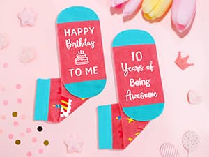 10 Year Old Girl Birthday Gift for 10 Years Old Girls Gifts Trendy Stuff 10th Birthday Gifts for Girls Ten Year Olds Girl Gift Double Digits Decorations Presents Set with Tumbler Bag Socks Bracelet