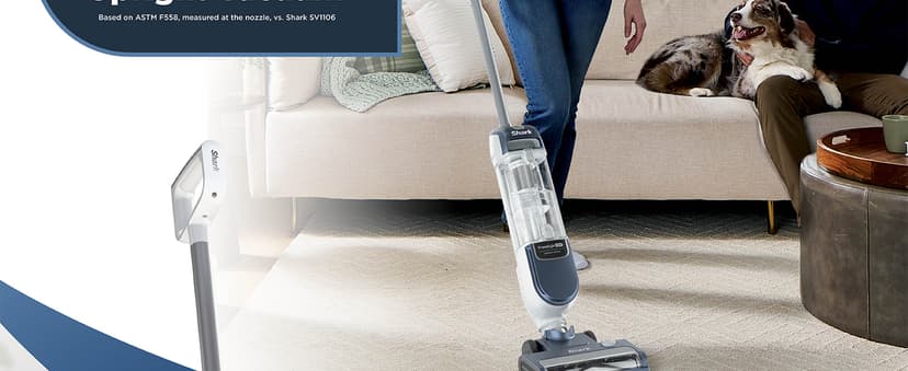 Shark Freestyle Max Cordless Upright Vacuum, Multi-Surface Cleaning, Lightweight, Easy Maintenance, with Large Dust Cup and 2-Speed Brushroll, LED Headlights, Nordic Blue, SV2002