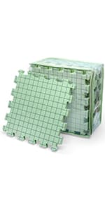 CraftyManor 7.6 in Blocking Boards for Crochet Projects with Rose Pattern, Crochet Blocking Board with Pegs, Granny Square Blocking Board with 20 Stainless Steel Pegs, Bamboo