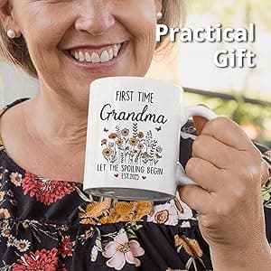 First Time Grandma Gifts, Promoted to Grandma Est 2025 Mug, Let the Spoiling Begin Cup, Soon To Be Grandmas Gift from Daughter, Pregnancy Announcement, Christmas or Grandmas To Be Mothers Day Gift
