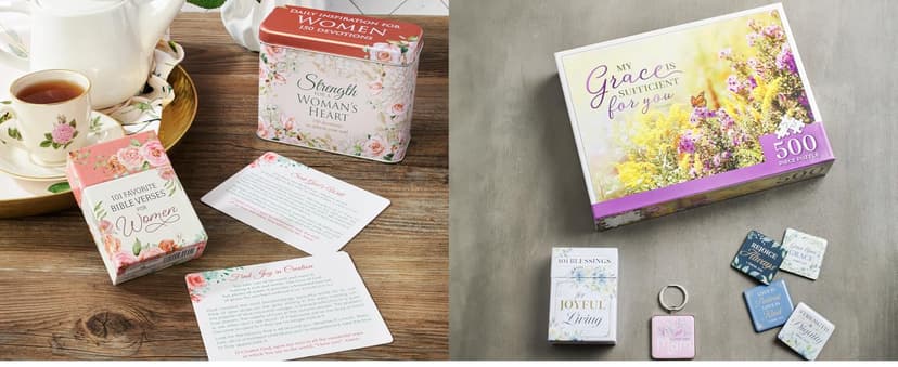 Christian Art Gifts Set of Four Rustic Stoneware Coffee/Tea Mugs w/Bible Verses Sage Green, Ivory, Paprika Red, Pumpkin Orange Inspirational Coffee/Tea Cup for Men and Women