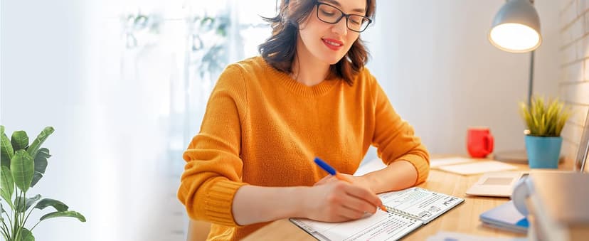 2026 Planner, Weekly and Monthly Calendar Planner for Women, Jan 2026 - Dec 2026, Hardcover Planning Agenda Book with Tabs, Spiral Bound, Inner Pocket, Perfect for School Office Supplies, 6.3" x 8.5" - Wildflowers