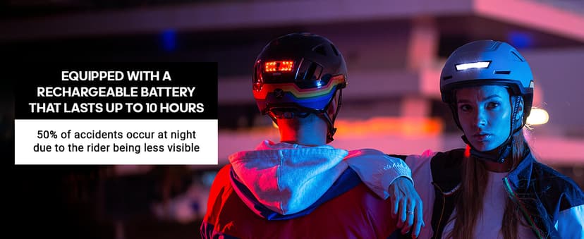 XNITO Bike Helmet with LED Lights - Urban Bicycle Helmet for Adults, Men & Women - CPSC & NTA-8776 Dual Certified - Class 3 E-Bikes, Scooters, Onewheel, Commuter, Mountain