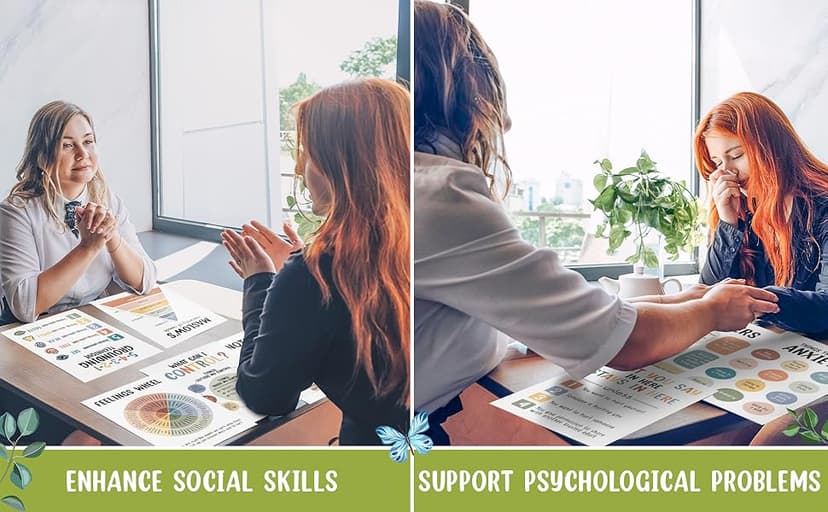 10 Pcs Care Mental Health Posters, Mental Health Matters Poster, Therapy Office Decor, Counseling Office Must Haves, School Counselor PR Colorful (Colorful)