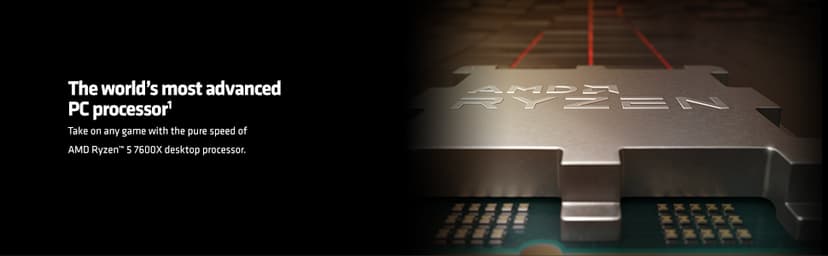 AMD Ryzen 5 7600X 6-Core, 12-Thread Unlocked Desktop Processor