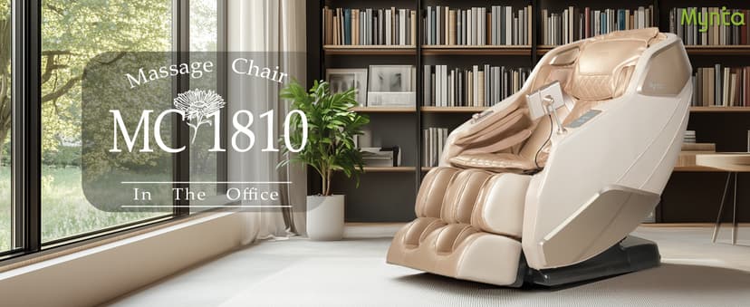 MYNTA Massage Chair Full Body with Heat, Zero Gravity SL-Track 3D Massage Chairs with Thai Stretching, 12 Modes,12 Massage Techniques, Calf & Foot Massage, Wireless Charging, White Noise