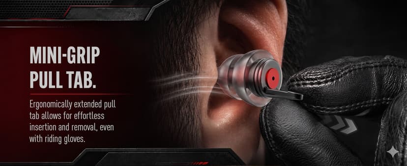 Motorcycle Ear Plugs for Wind Noise Reduction, 2 Pairs Reusable Motorcycle Accessories - Moto Earplugs, Soft Comfortable Hearing Protection for Motorbike, Touring, Racing, Riding - 25dB, Biker Gifts