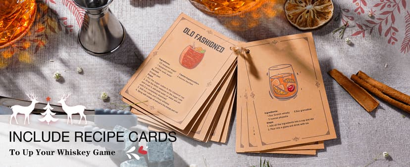 PONPUR Gifts for Men Dad Stocking Stuffers, Whiskey Decanter Set with 2 Glasses, Unique Cool Dad Birthday Gift from Daughter Son, Best Christmas Retirement Present for Man Father