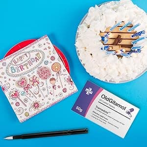 Funny Prank Pill Box with Sweets, Gag Gifts for Men, 20th 30th 40th 50th 60th 70th Birthday Gifts for Him, Novelty Joke Birthday Gifts for Boyfriend, Birthday Gift Hamper for Her