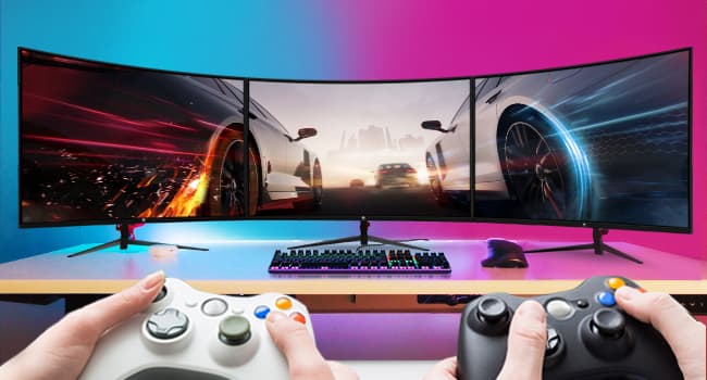 Z-Edge 27 inch Curved Gaming Monitor, FHD 1080P 240Hz 280Hz Curved 1500R Computer Monitor, Fast MPRT 1ms, FreeSync, Low Blue Light, 350nits, 16.7M Colors, 4000:1 Contrast, UG27P 2X DP and 2X HDMI