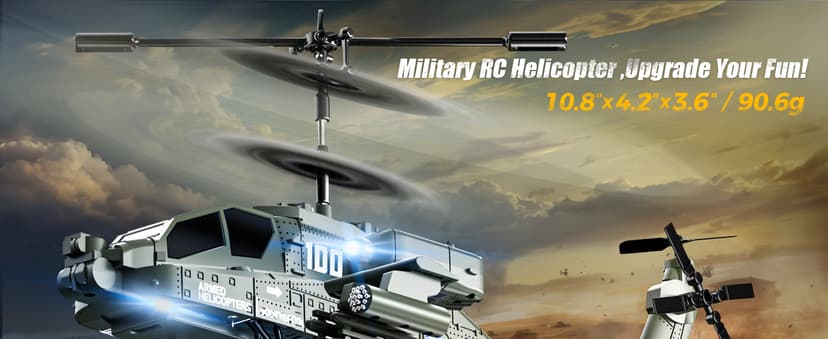XIKOTEC RC Helicopter, Remote Control Helicopter Toy for Kids, Beginners and Adults with Altitude Hold, Gyro & LED Light, 2 Batteries & USB-C Charging, Gift for Boys Ages 8-12 (Green)