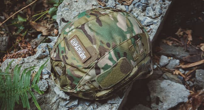EXCELLENT ELITE SPANKER Tactical Helmet Cover, Military Fast Helmet Cover for Ops-Core Fast PJ/MH in Size M/L -Without Helmet