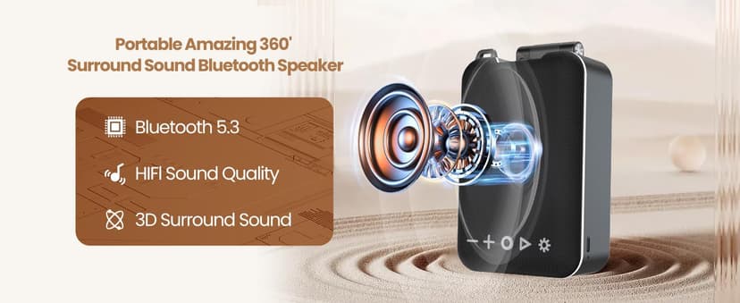 JTEMAN Gifts for Men Women,Cell Phone Stand with Bluetooth Speaker,LED Light,and Lanyard,Cool Tech Gadgets,Unique Birthday Gifts for Men Husband Mom Dad