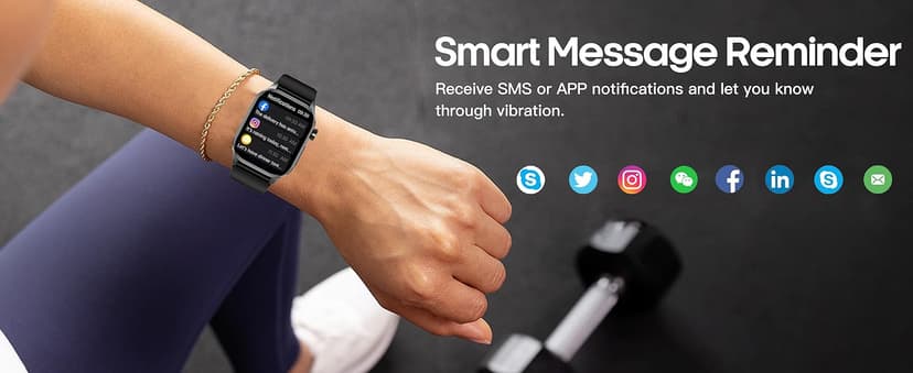 Advanced Health Smartwatch for Women Men with Real-Time Monitoring of Heart Rate, Blood Oxygen, Body Temperature, Blood Pressure, Sleep Auality and Stress Levels.Always-On Display, for Android & iOS