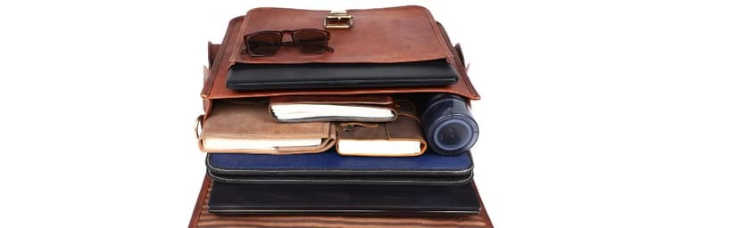 ANUENT Genuine Brown Leather Laptop Messenger Bag for Men and Women | Rugged Leather Satchel | Professional Business Briefcase | Crossbody Computer Bag