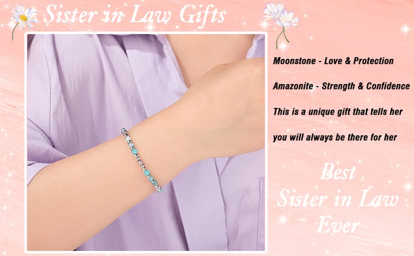 Sister In Law Gifts, Christmas Birthday Mothers Day Unique Gifts for Sister In Law Basket Set of 6