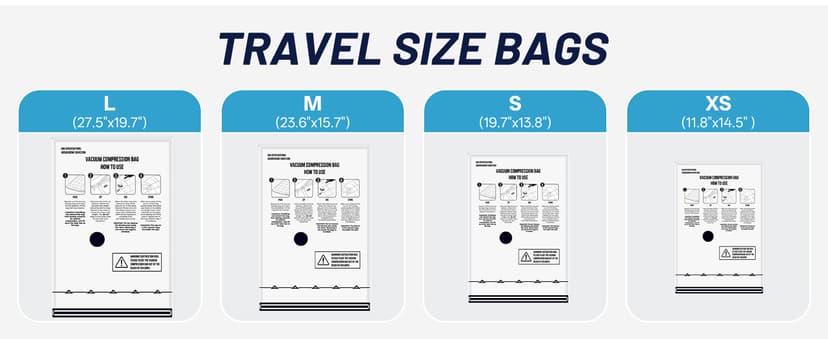 Combo 12 Pack Travel Vacuum Bags for Luggage with Portable Electric Pump,Vacuum Seal Bags for Clothing,Packing Cubes Compression,Cruise Ship and Travel Essentials