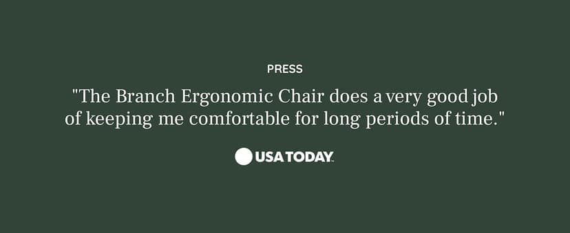 Branch Ergonomic Chair - A Versatile Desk Chair with Adjustable Lumbar Support, Breathable Mesh Backrest, and Smooth Wheels - Experience Optimal Comfort and Support - Graphite - White