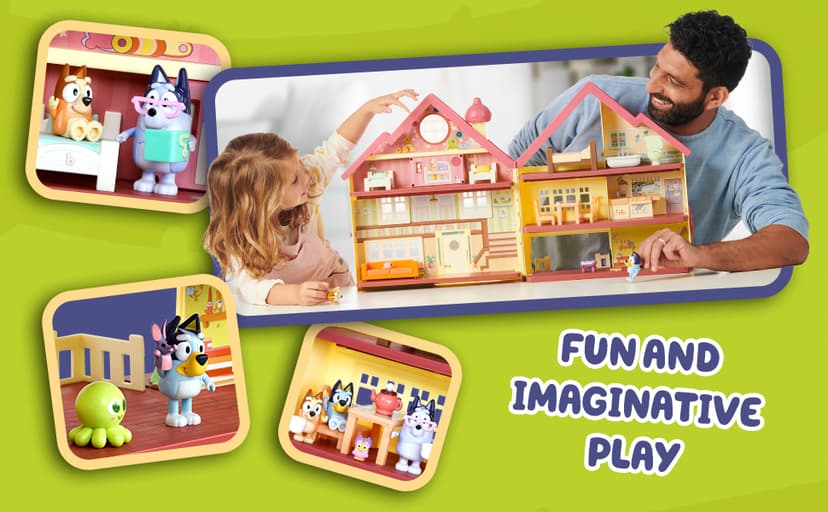 Bluey Shopping List Game, Join Bluey, Bingo, Bandit & Chilli On A Fun Supermarket Adventure, Race to Fill Your Trolley in This Fun Memory and Matching Game, for Ages 3+, 2-4 Players