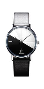 SHENGKE Creative Watch Ultra-Thin Strap Casual Fashion Quartz Minimalist Watch