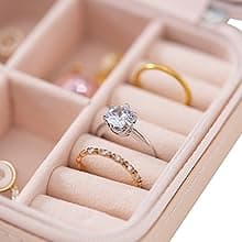 KElofoN Travel Jewelry Case and Organizer with Mirror - Gift for Women and Girls