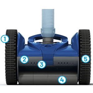 Pentair 360486 Rebel Suction-Side Inground Pool Cleaner Head