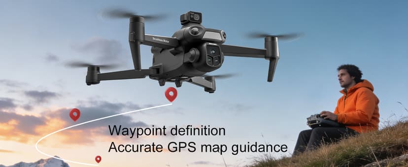 V918 GPS Drone with 8K Camera for Adults, RC Drones with 5 inch HD Screen, 60 Mins Flight Time, 3KM Long Control Range, 360° Obstacle Avoidance, Headless Mode, Auto Return, Circle Fly and Follow Me, Lightweight and Foldable Quadcopter for Beginner Gifts Toy, Under 249g